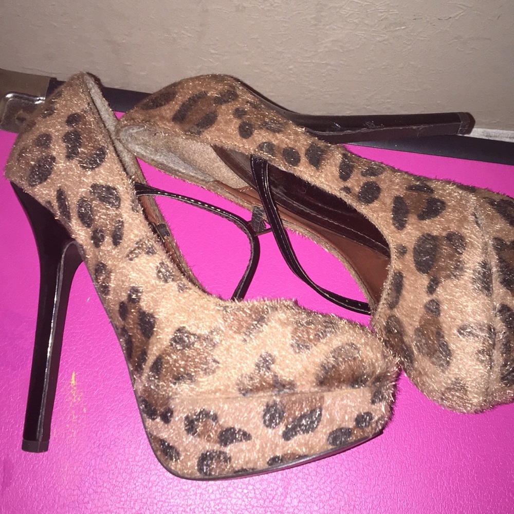 Cheetah print heels